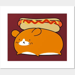 Hotdog Hamster Posters and Art